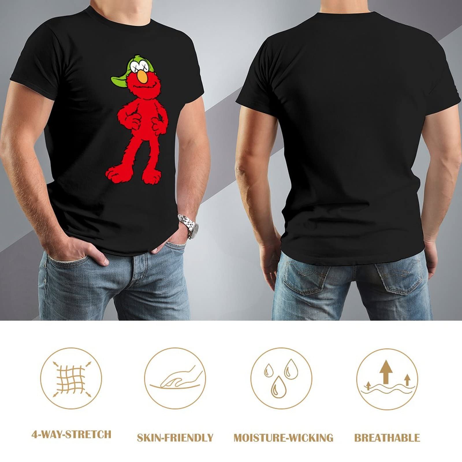 セサミストリート エルモ プリントTシャツ(ALL ABOUT)Lサイズ