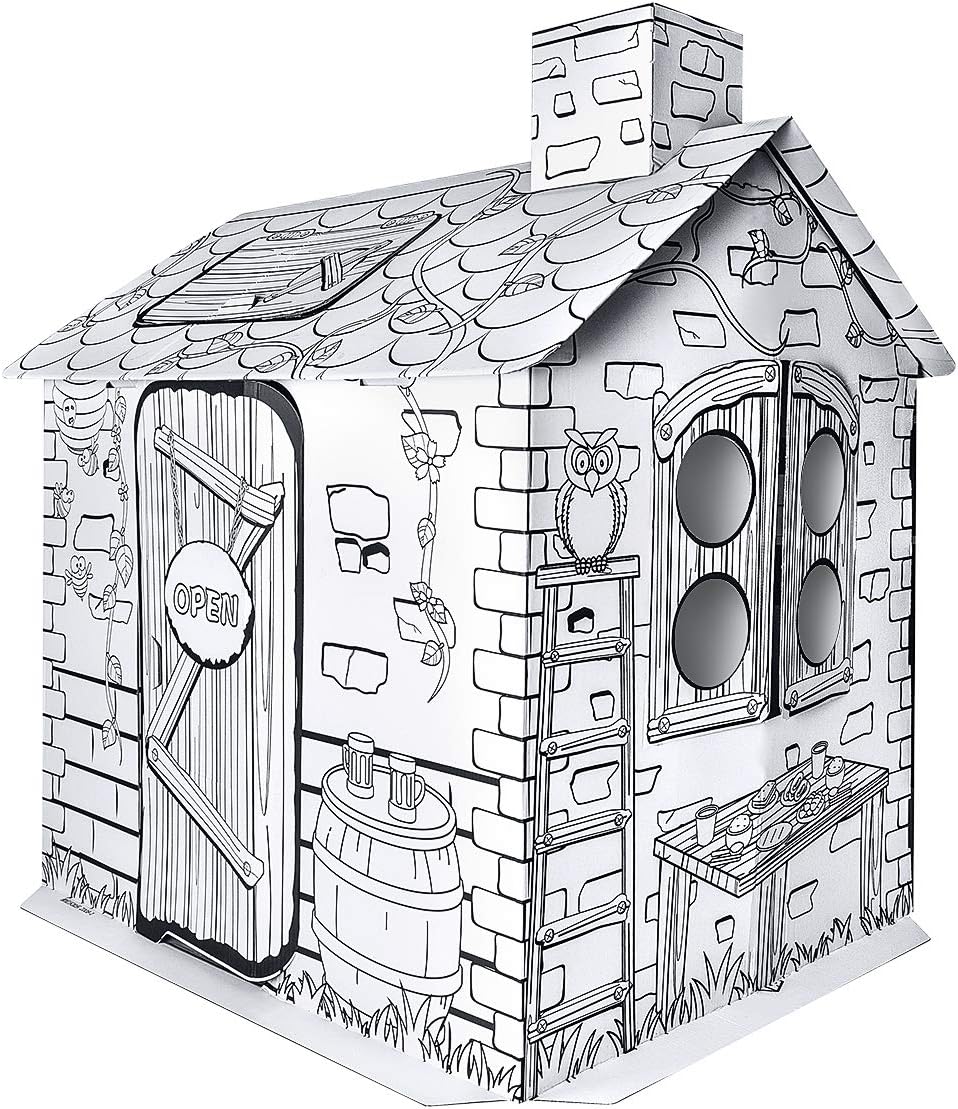 Best Cyber Deals 🔥 IREENUO Cardboard Playhouse, Kids Playhouse for Indoor Outdoor, Box Fort for Boys and Girls ( Best for Ages 3 and Up) Review IREENUO Cardboard Playhouse, Kids Playhouse for Indoor Outdoor, Box Fort for Boys and Girls ( Best for Ages 3 and Up)