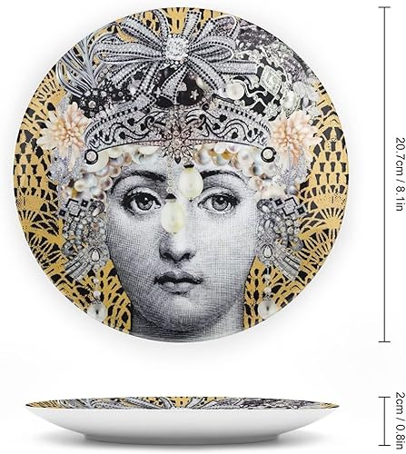 Miniatura 2 de Aloked Lina Cavalieri - Placa decorativa de pared, misteriosa placa para colgar en la pared, incluye soporte y gancho de resorte especial, J (1), 8