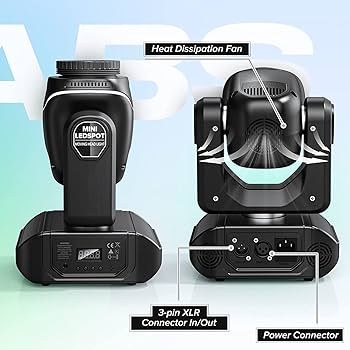 Amazon | U`King 100W ムービングヘッドライト 18 サイド