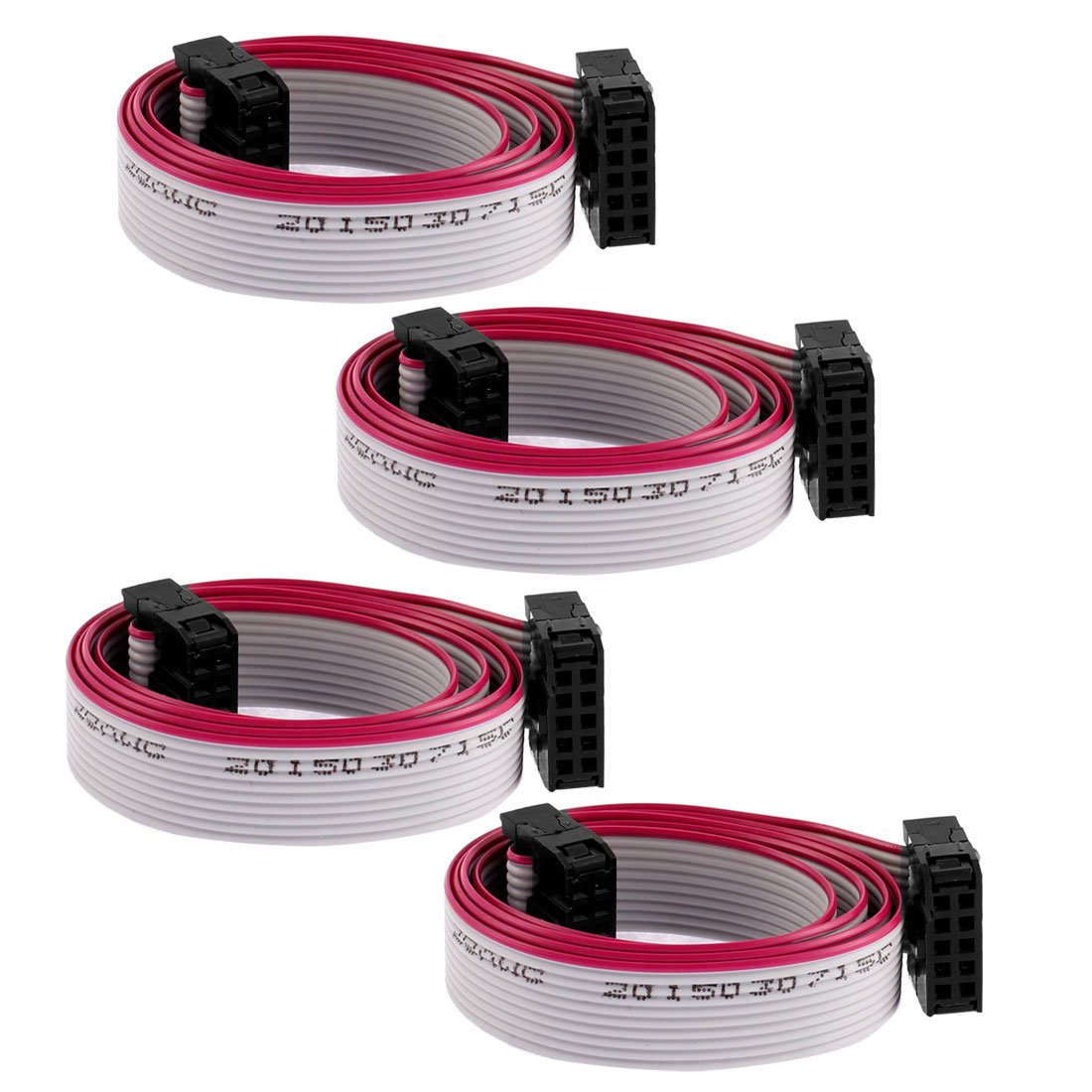 Uxcell IDC Socket 10 Pins Flat Ribbon Cable, 10 Wire, 50 cm Length, 4 Pieces-picture-39