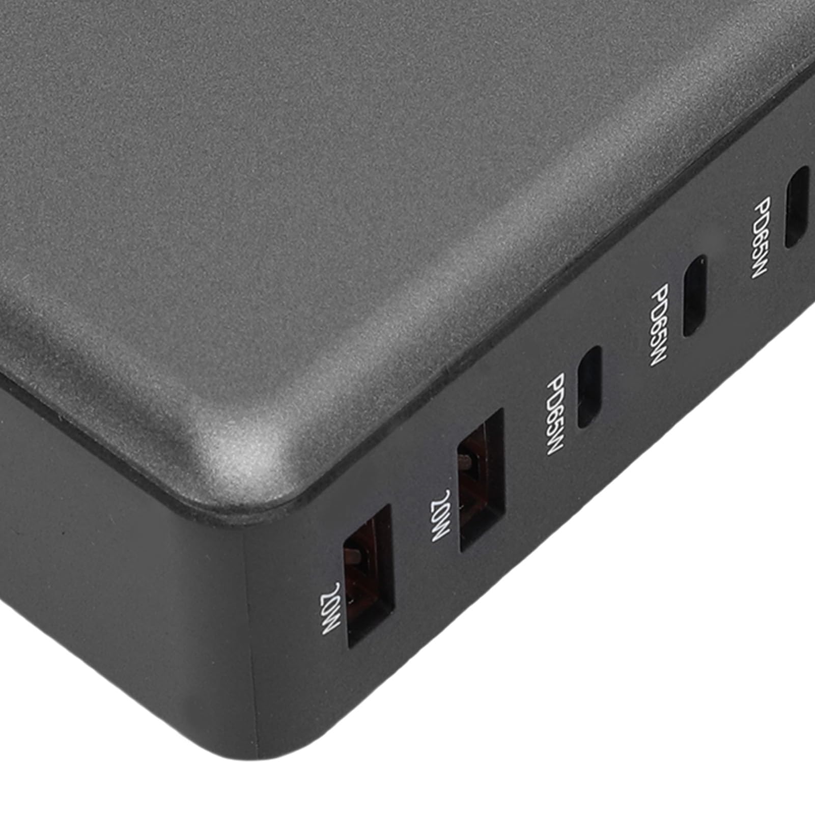 banapoy 8-portowa Stacjonarna Stacja ładująca USB o Mocy 500 W (wtyczka UE) | Porty PD PPS 100 W, 6 USB C i 2 USB A, Kompaktowe 4,3 X 2,9 X 1,5 Cala, Ognioodporna Obudowa PC z ABS, Przewód o 5 Stóp