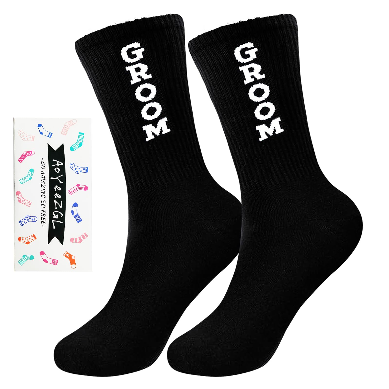 Ao Yee Zgl Men's Groom Gifts For Bride And Socks For Proposal, S Bestman And Bridesmaids Socks,Bridesmaid Gifts