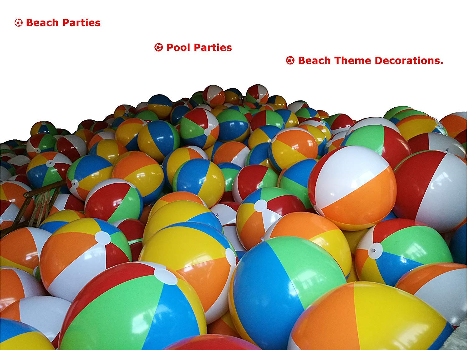 Buy Top Race Inflatable Large Beach Balls 24 inch Pool Ball Beach