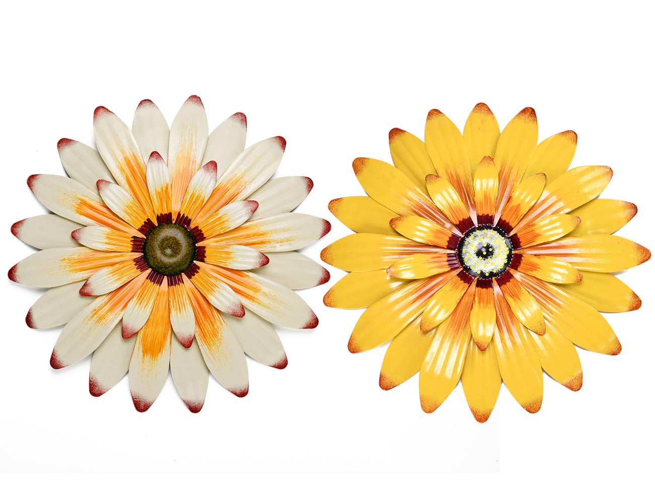 YEAHOME 16'' Metal Flower Wall Decor,Wall Art Decorations Sunflower Fall Yard Garden Decor Hanging for Bedroom, Bathroom- Office/Home Fall Decor Boho Art, Handmade Gift for Indoor or Outdoor