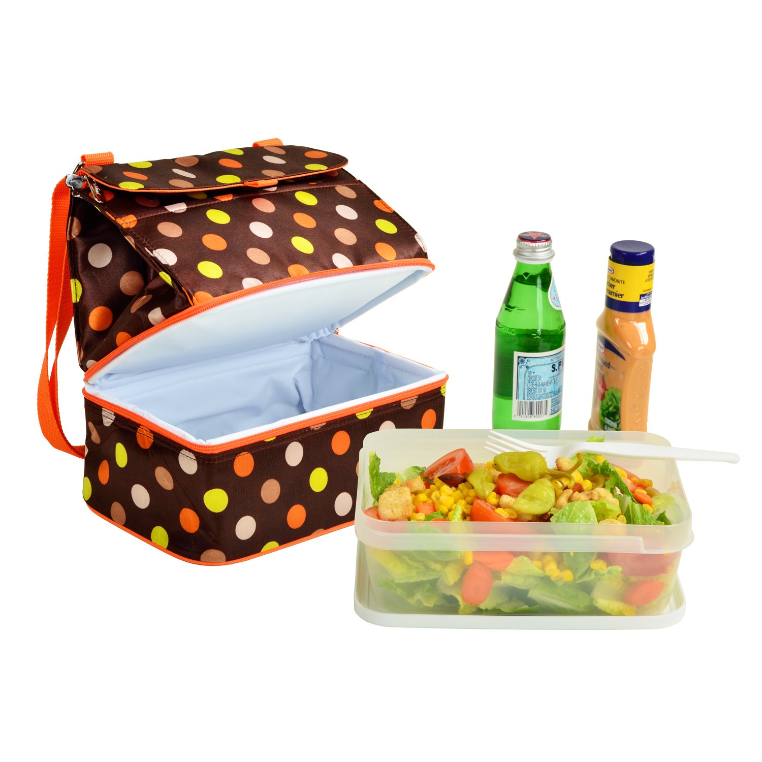 Picnic at Ascot Fashion Insulated Lunch Bag - Julia Dot