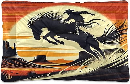 Emelivor Cama de vaquero para perros y gatos, cama lavable para mascotas, antideslizante, cómoda, para perros pequeños, medianos y gatos Laege, 18 x