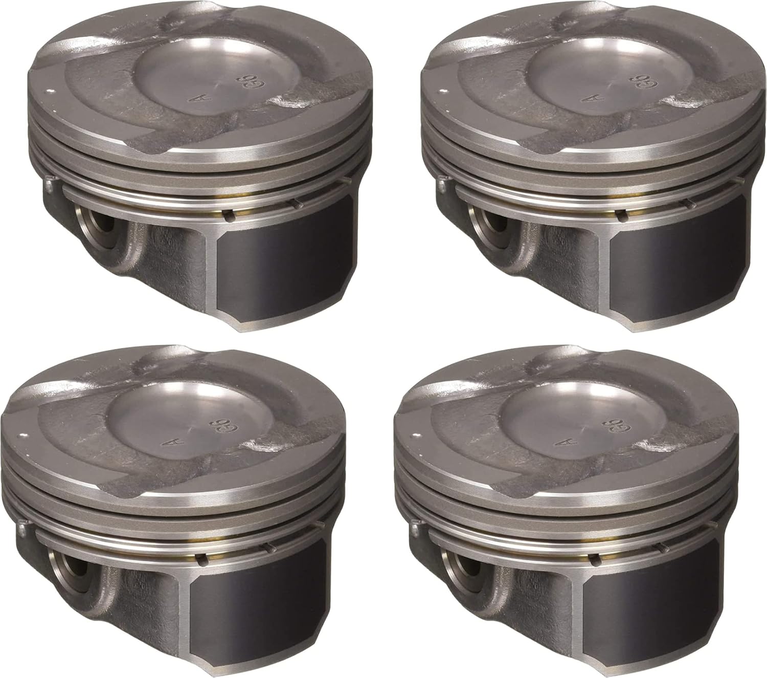 Genuine OEM 23041-2B600 Engine Piston & Pin Assembly 4 PCS Set / 230412B600 for Hyundai Accent 12-19 Veloster 12-17 Kia Soul Rio 12-17