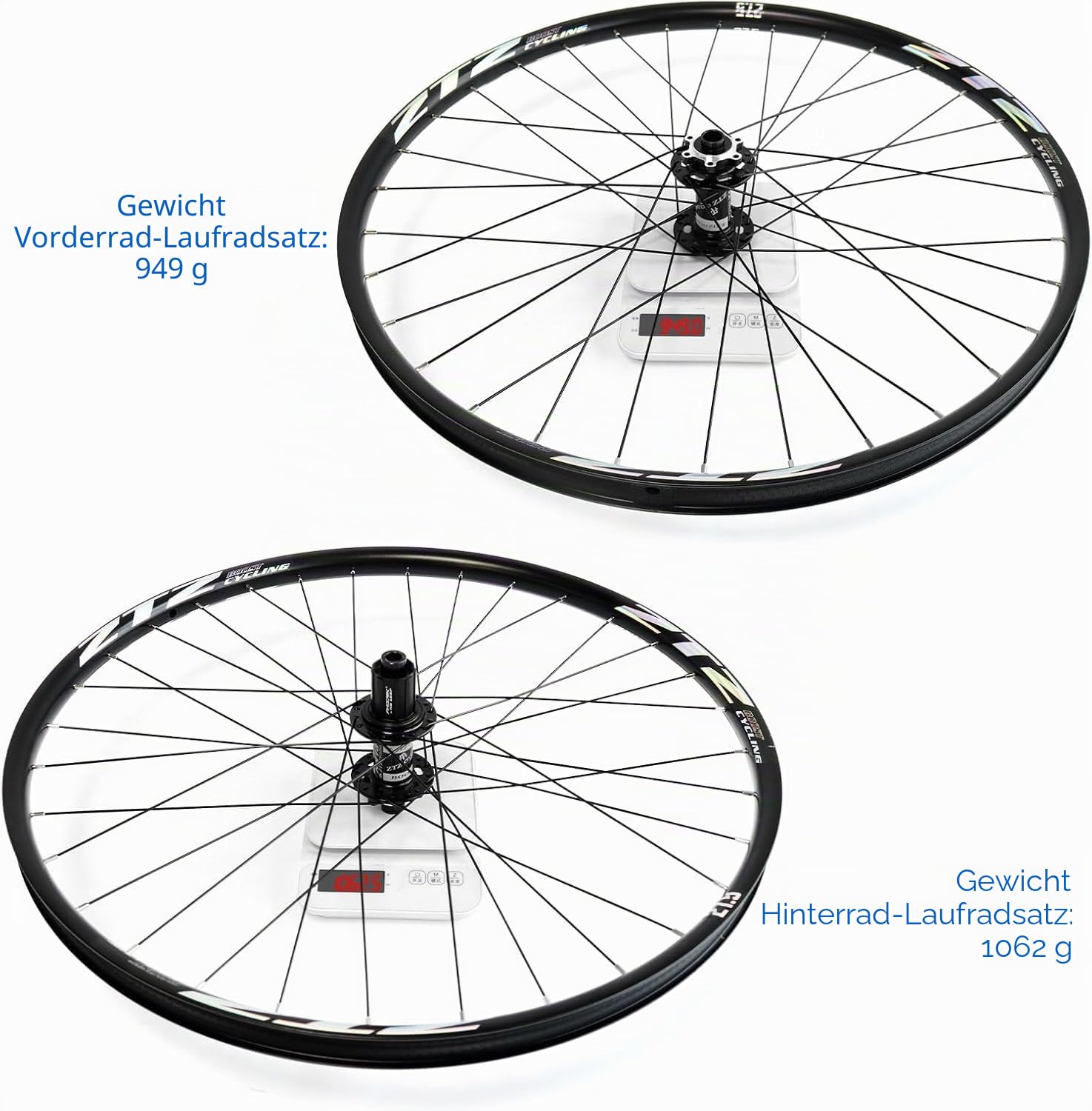 27.5"/29" Thru Axle Boost Mountain Bike Wheelset，Ultralight Aluminum Alloy Rim 32H High Strength Bike Wheels，Front 15 * 110mm Rear 12 * 148mm Disc Brake MTB WheelSet，Fit 8-12 Speed Cassette