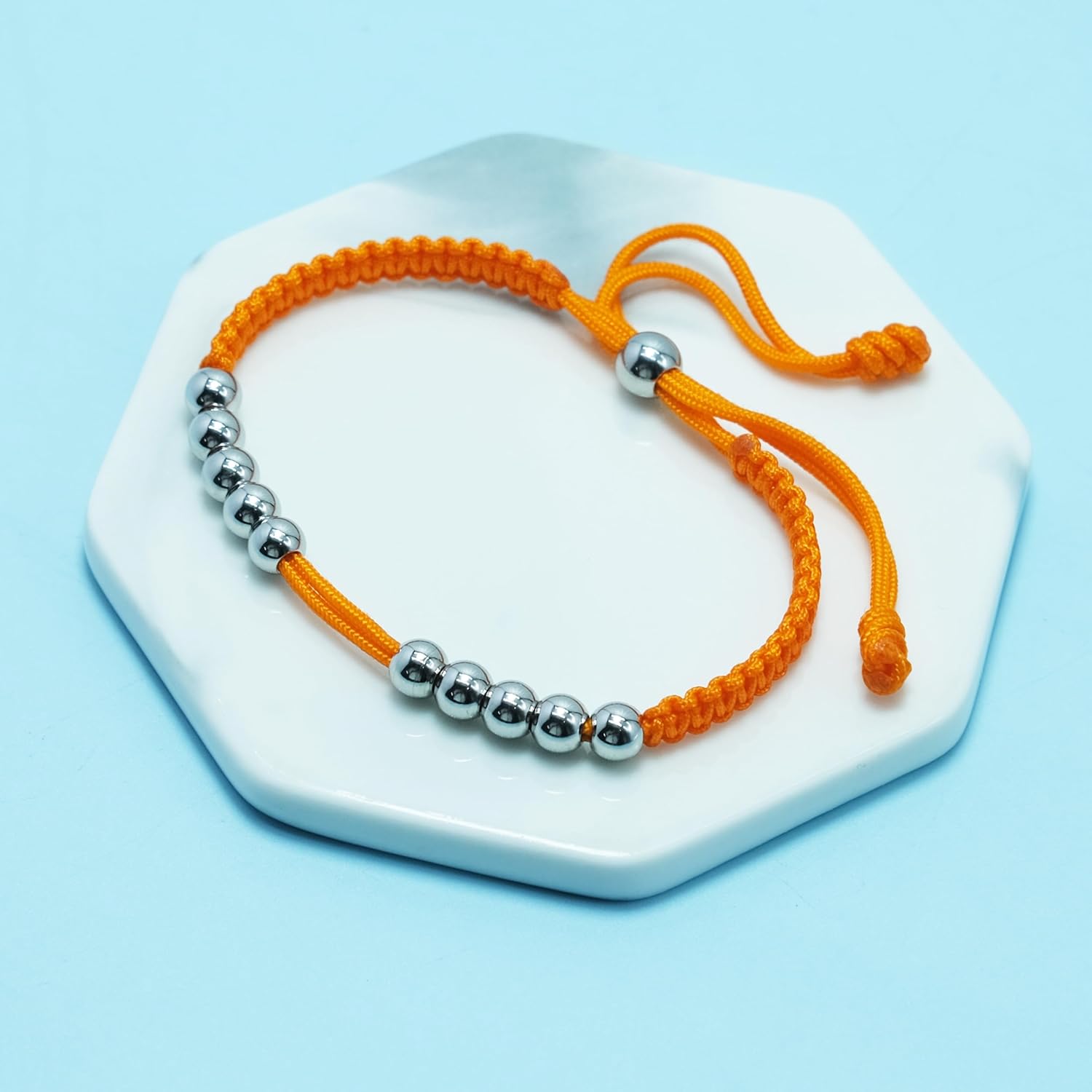 LAMIBEE Golf Stainless Steel 10 Beads Score Counter Bracelet, Golf Stroke Count Bracelet, Resizable and Easy to Adjust Golf Round Scoring Tracker, Durable and Stylish Golf Accessory - Image 3