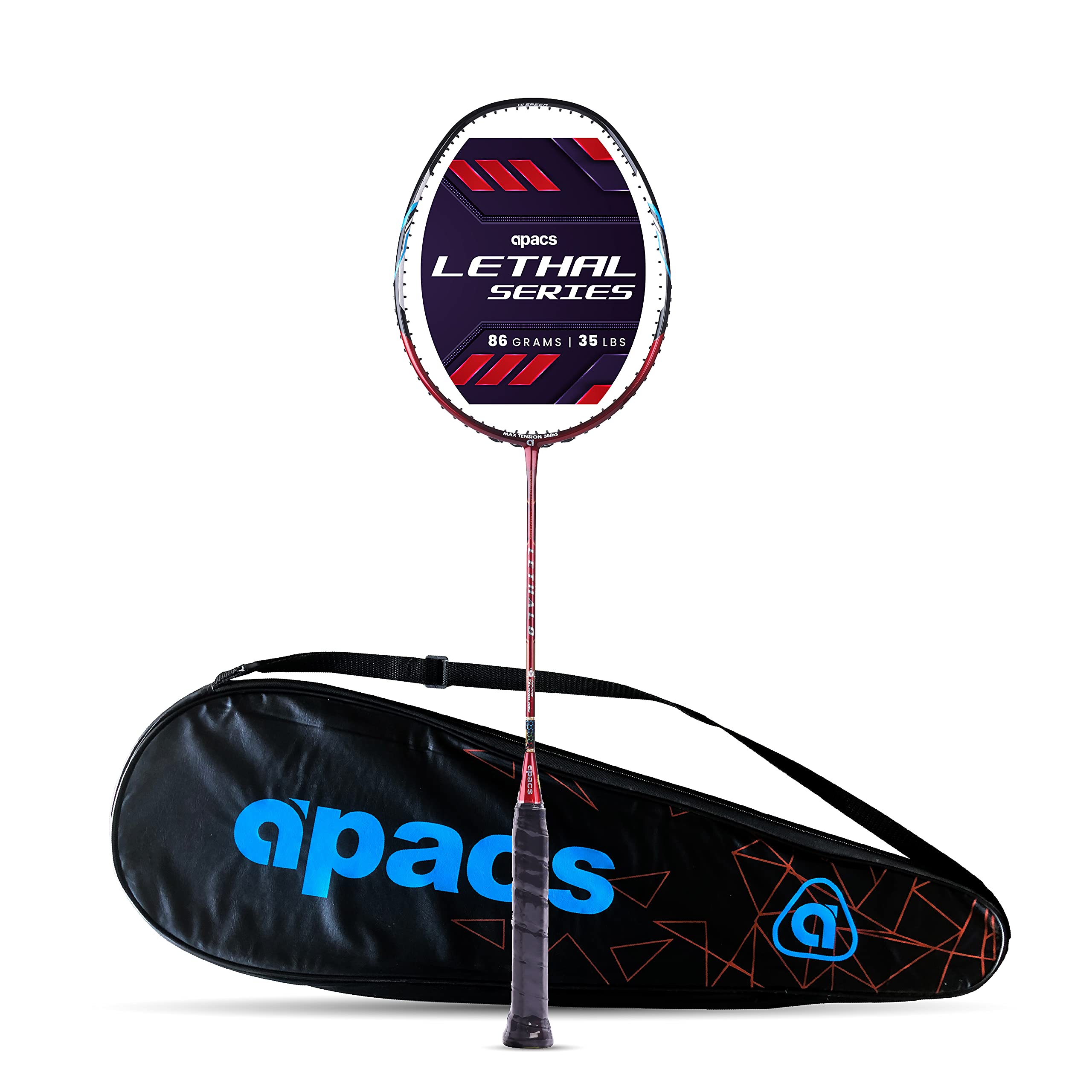Apacs Graphite Lethal Unstrung Badminton Racket Without Full Cover (Red Black) (B08X18F8RT) Amazon Price History, Amazon Price Tracker