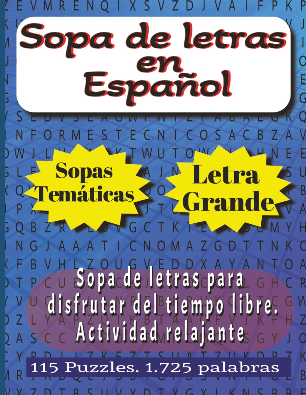 Sopa de Letras en Español. Letra Grande.: Sopa de letras temáticas: profesiones, actividades económicas, fuentes de energía. Formato 8,5x11 pulgadas. ... mientras encuentras palabras interesantes