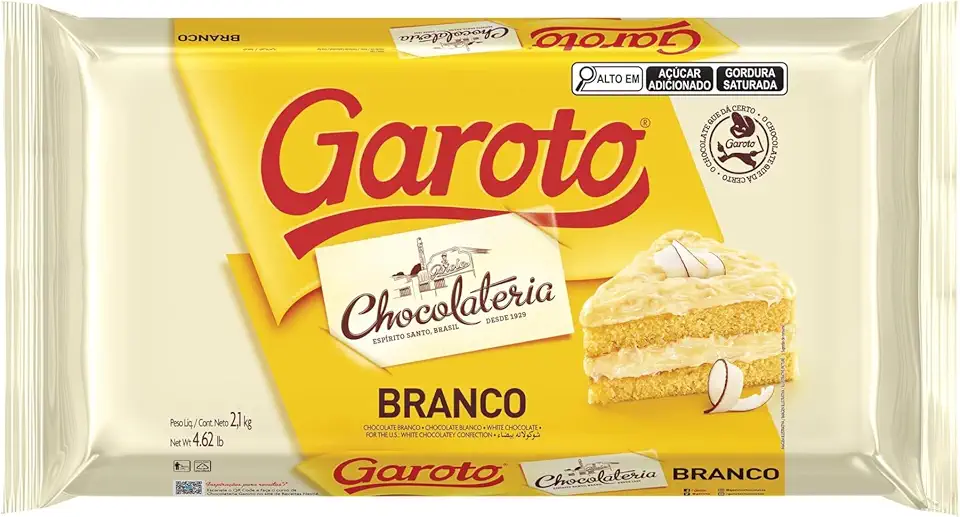 Chocolate para Cobertura GAROTO Branco 2,1kg
