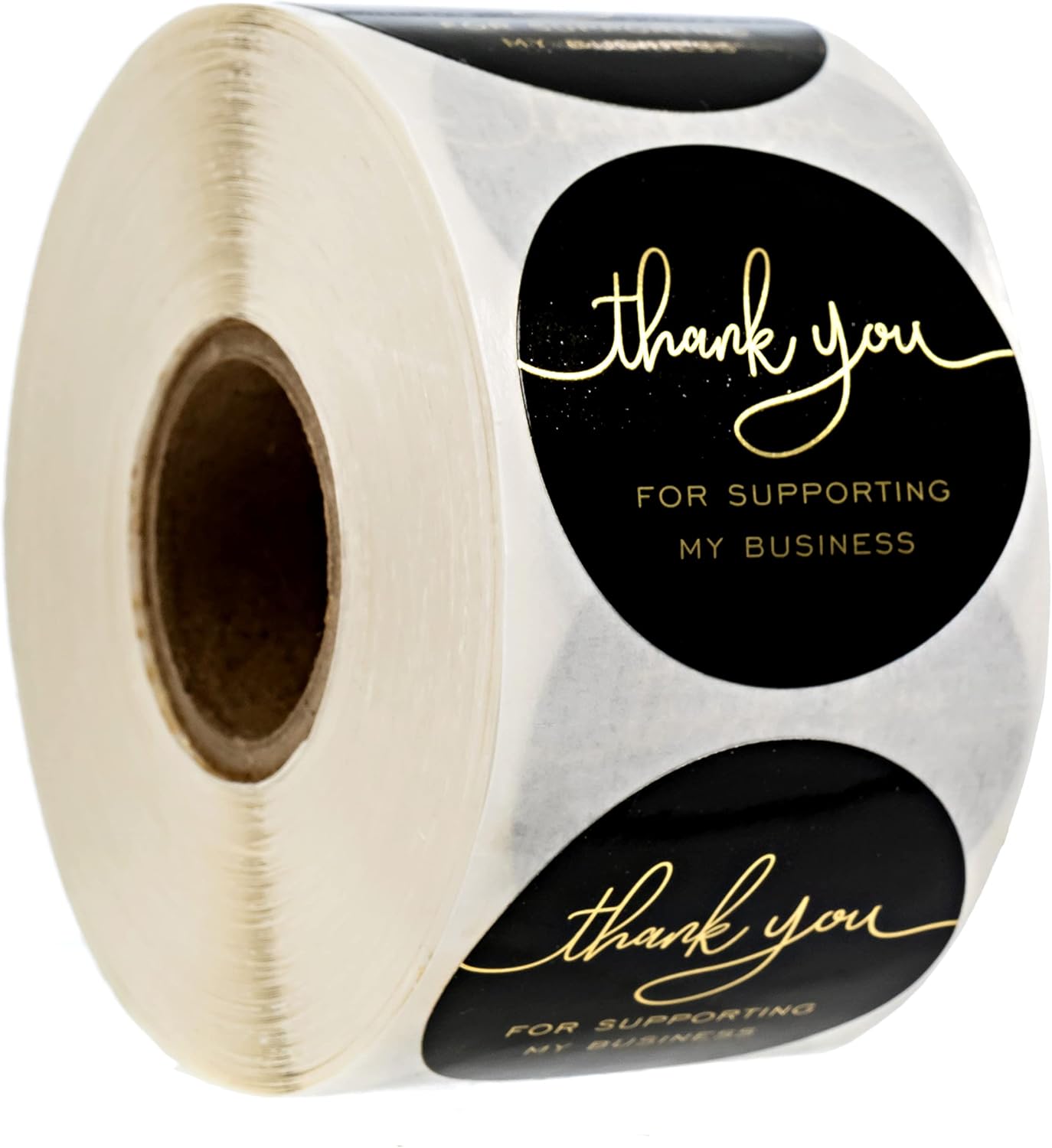 Thank You for Your Business Personalized Kraft Heart Stickers / 500 Local Small Business Labels / 1.5" Custom Boutique Stickers/Made in The USA