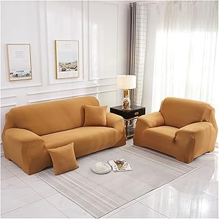 SADDPA Canapé d'angle élastique Chaise Chaise Longue 1/2/3/4 Place Canapé Canapé Canapé pour Salon L Shape SpapeCover Fauteuil Protecteur (Color : 6 Auratus, Specification : 4 seaters(235-310cm))