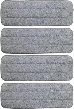 Mop Compatible with Deerma TB500 TB800 Compatible with Xiaomi Mijia Deerma Water Spray Mop 360 Rotating Cleaning Cloth Head Wooden Carbon Fiber Cloth4 PCS