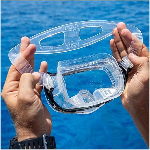 Miniatura 5 de TUSA Máscara de purga 3D Imprex Sport para adultos Humo (con bolsa reutilizable),Negro/Negro (con bolsa reutilizable),Negro/Amarillo Flash (con