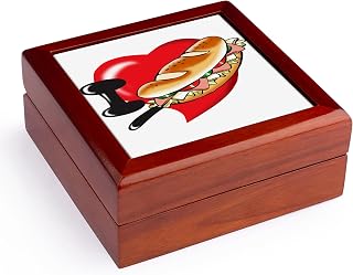 3dRose I Love Subway Sandwiches, Jewelry Box jb-204535-1