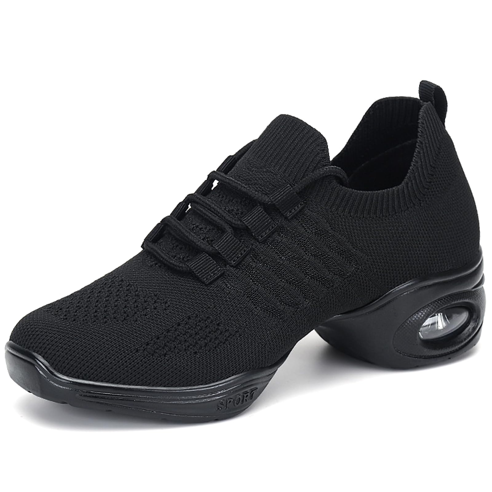 Chaussures de Danse Modern Jazz Femme, Baskets de Danse Semelles Divisée pour Fitness Gym Danse Hip Hop