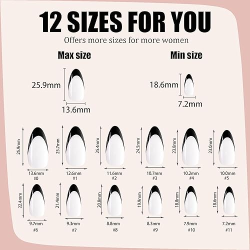 Miniatura 19 de LADYING - Uñas postizas cuadradas a presión con pegamento de uñas, uñas postizas brillantes, uñas acrílicas de cobertura completa, uñas adhesivas