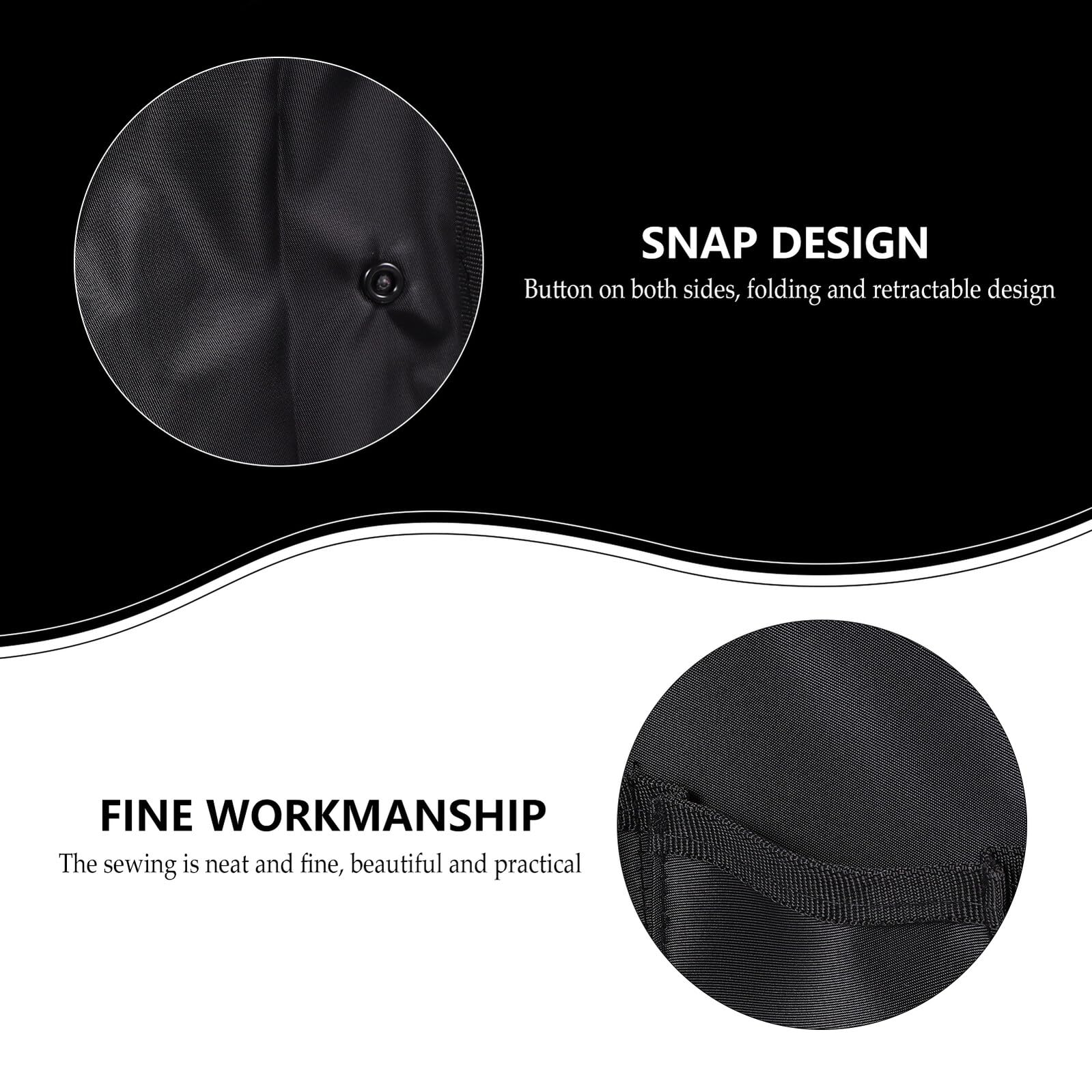 Inserto Organizador de Mochila Múltiples Bolsillos, Nylon Negro