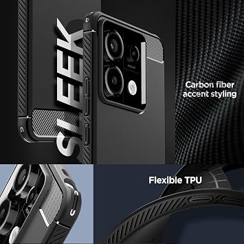 Spigen Rugged Armor Designed for Redmi Note 13 Pro Case (2023) - Matte Black