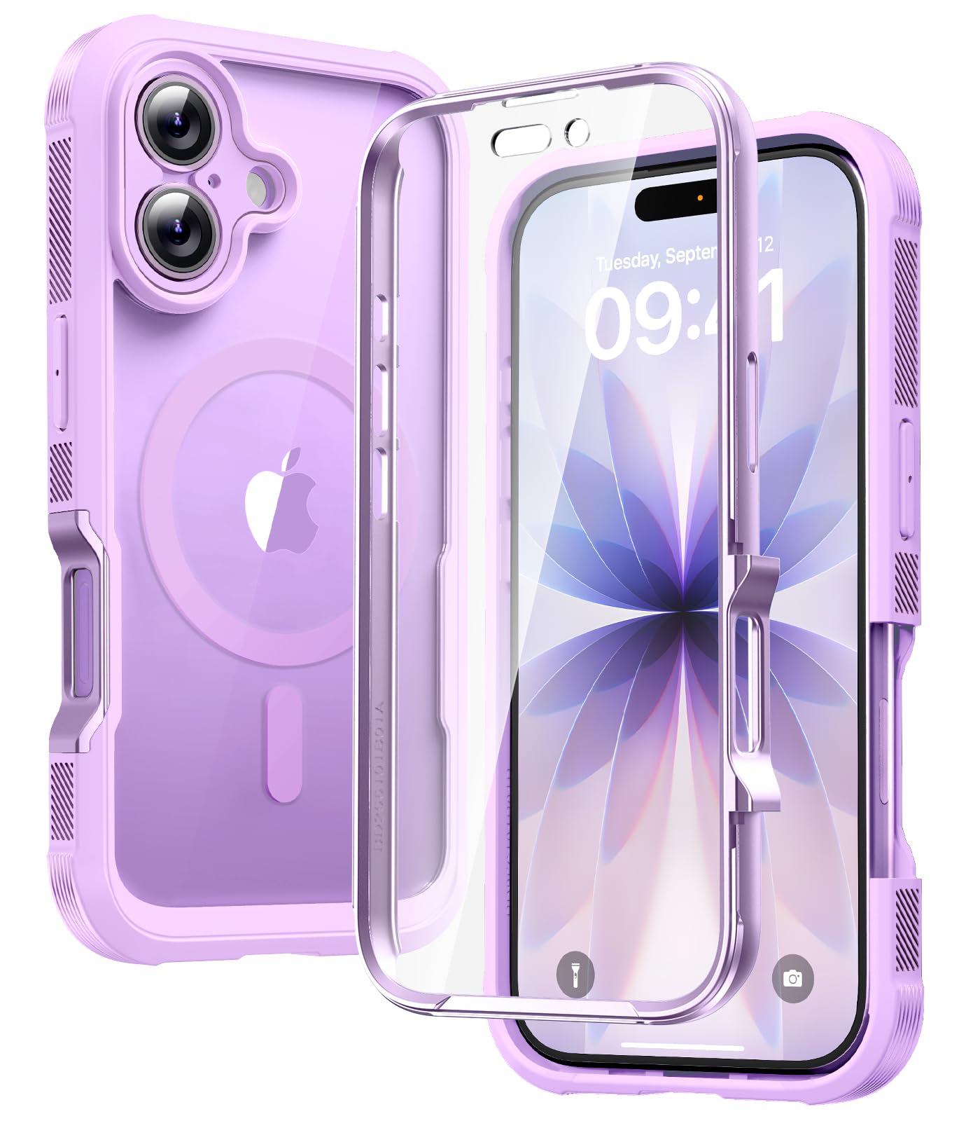 Diaclara für iPhone 17 Hülle mit MagSafe, Militärschutz 360 Grad Vollschutz Schutzhülle Stoßfest mit integrierter Displayschutzfolie und Kameraschutz Handyhülle für iPhone 17 6,3