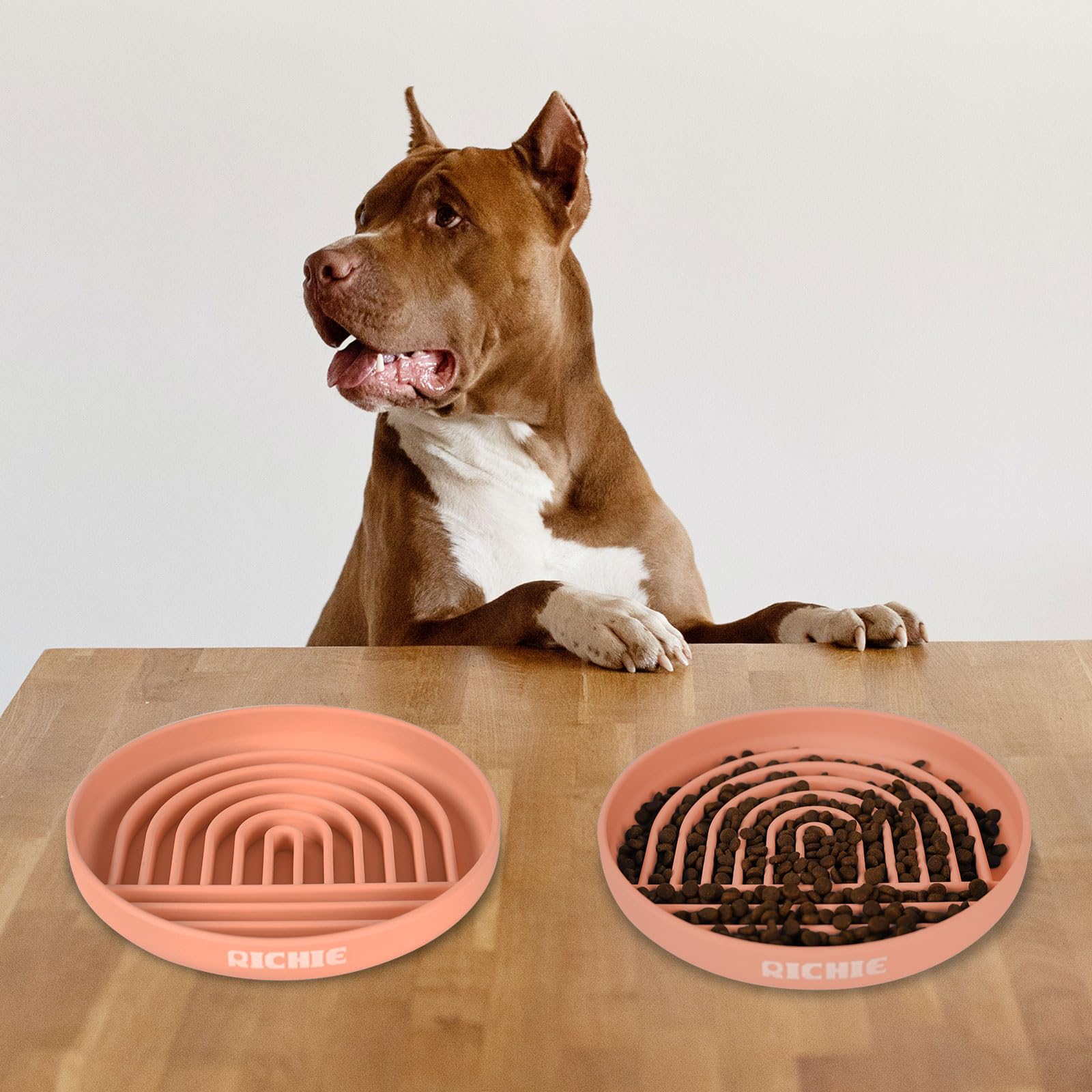 Dog Slow Feeder Bowl With Suction Cups - Silicone Puzzle Bowl For Medium/Small Dogs, Anti-Choking - View #9