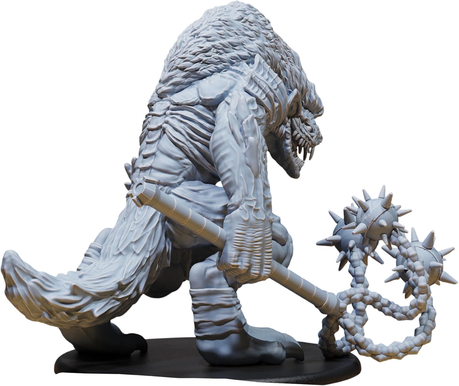 Unpainted DND Demon Lord Yeenoghu Miniature Figurine, Tabletop Gaming Collectible, Fantasy World, Ideal Gift for Dungeon Masters and Collectors - Designed by Epic Miniatures