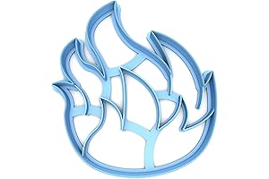 Sweet Prints Inc Flame of Fire Cookie Cutter - Dishwasher Safe (3")...