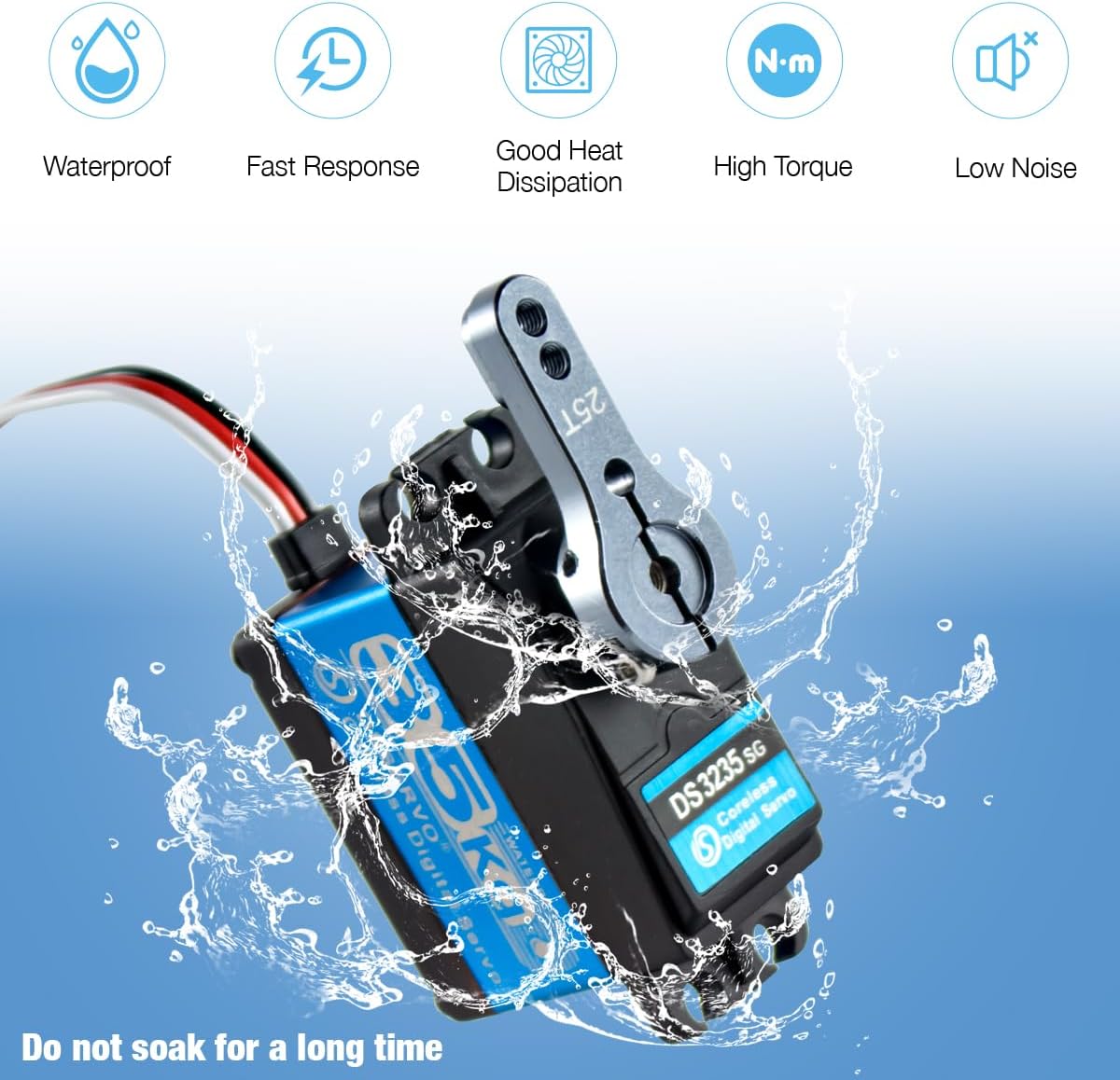 HobbyStar HS-4309LV Super-Speed Digital Servo - 1/10 Scale RC Car Servo With Steel Gears