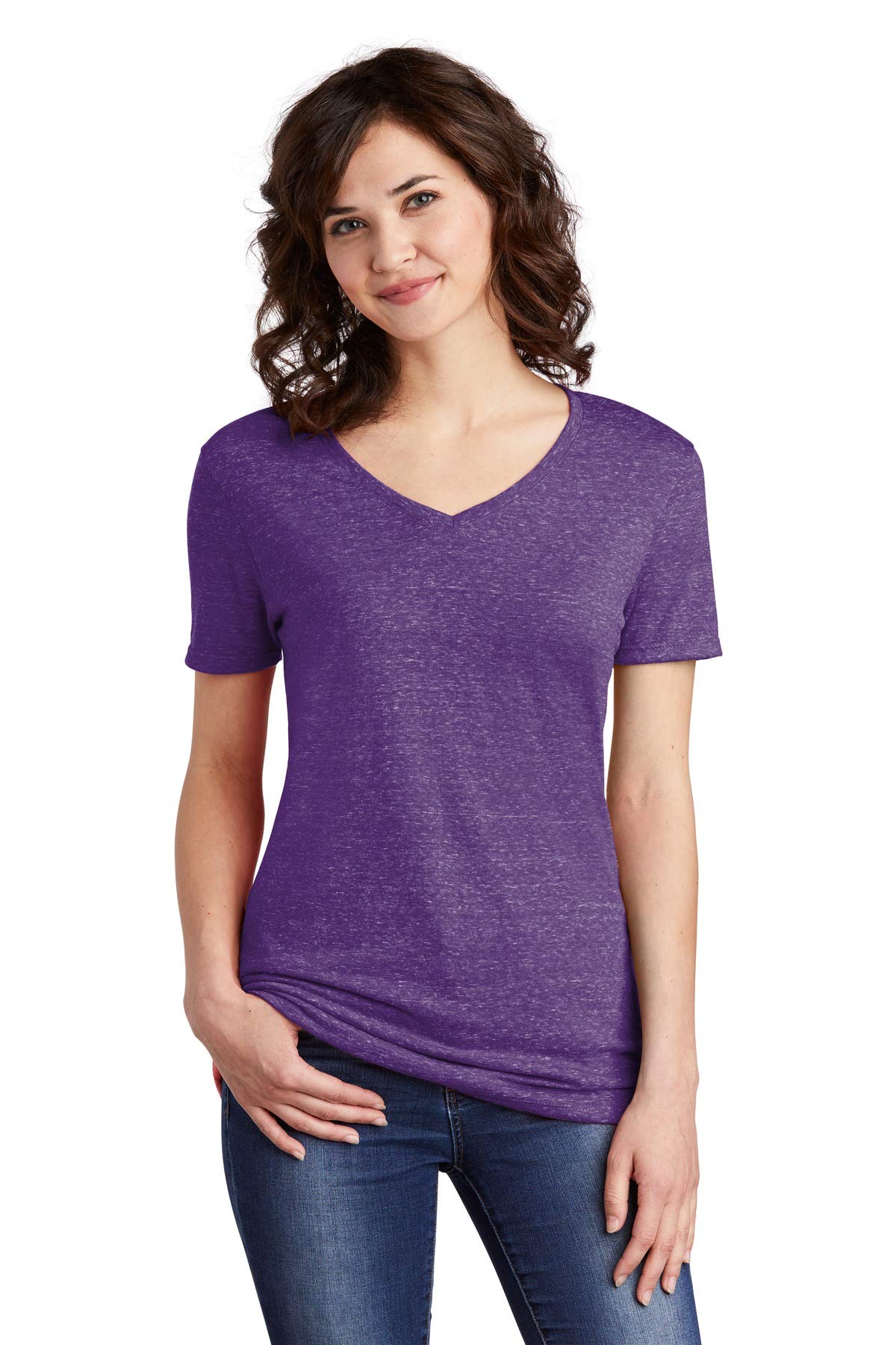 JerzeesWomen`s Snow Heather Jersey V-Neck