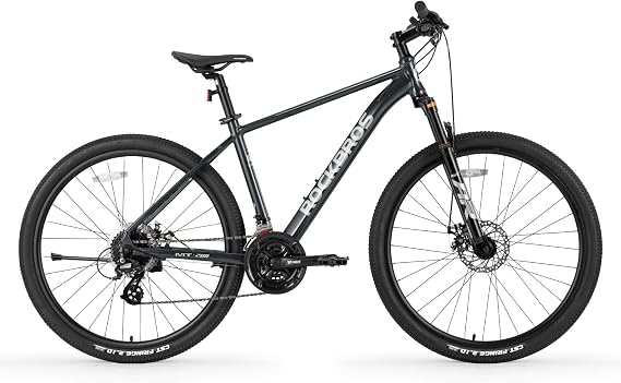 ROCKBROS MT·200 27.5 Mountain Bike 24 Speeds 16/18/21 Inch Lightweight Aluminium Frame Bicycle For Adult ALTUS M310 8 Speed Gears, Lock-Out Suspension Fork, Disc Brakes