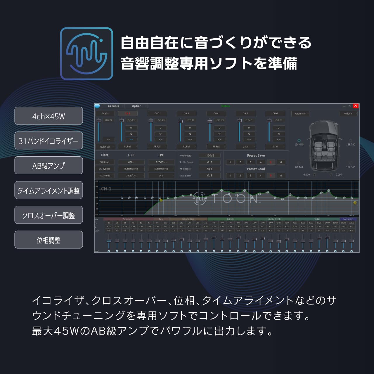 Amazon.co.jp: ビートソニック 純正オーディオ良音キット DSP