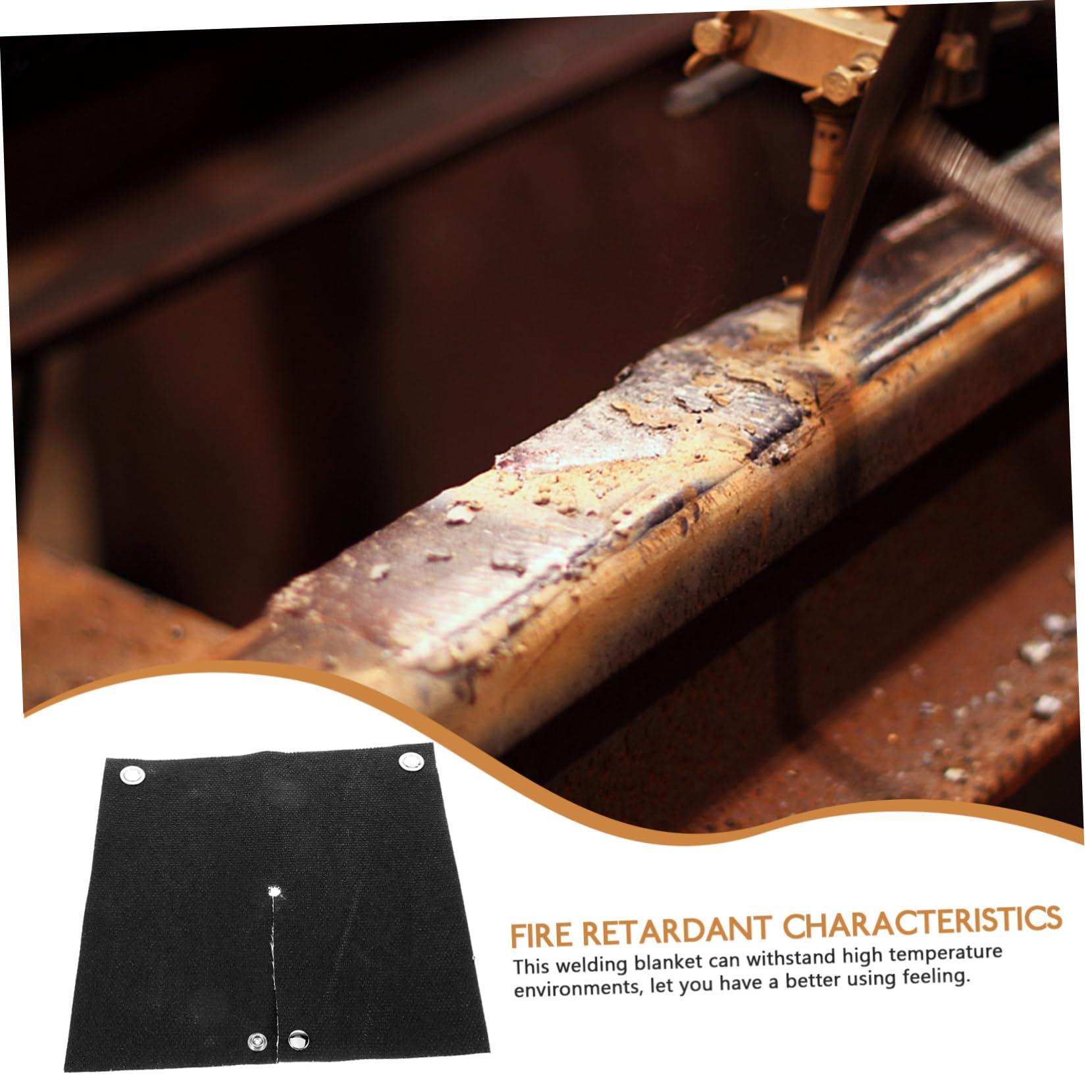 Yardenfun Fireproof Mat for Welding Fire Retardant Blanket Fire Resistant Blanket Fireproof Blanket Welding Blanket Fire Proof Mat Accessories Glass Fiber