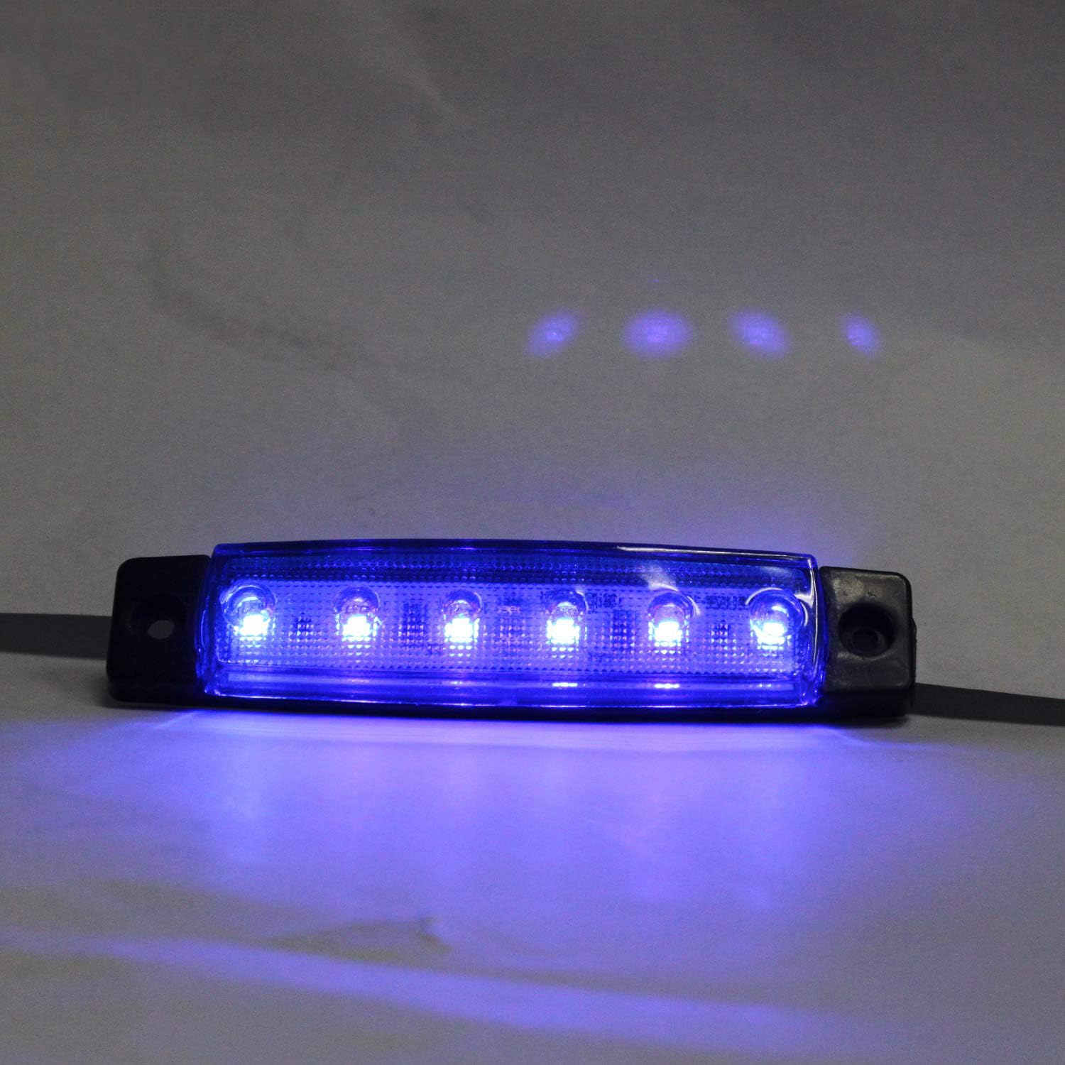 Amazon | サイドマーカーランプ 12V 24V 青 車用 LEDライト 片側