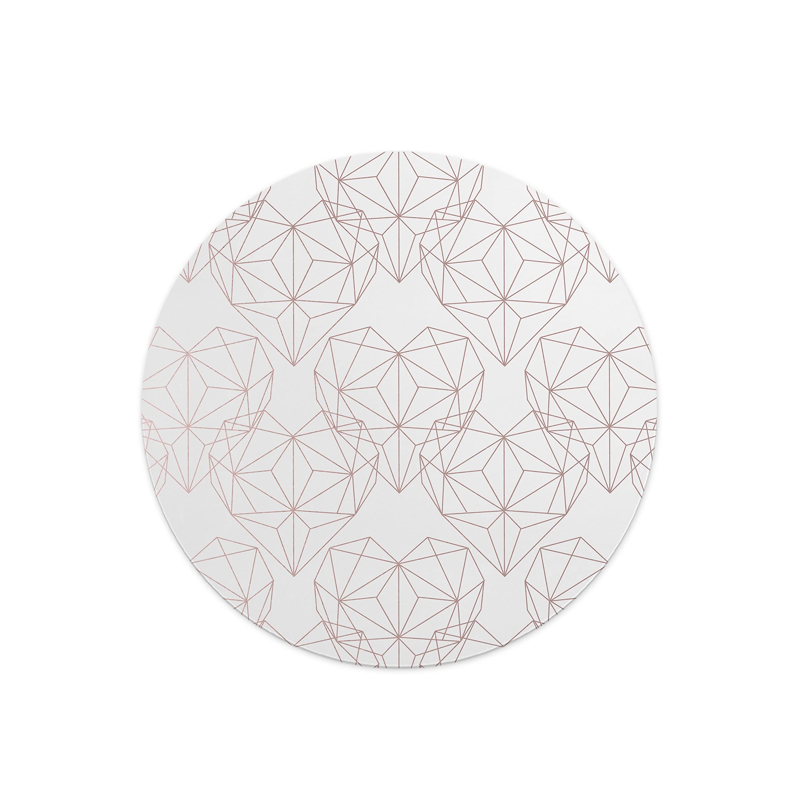 Questo Casa, Round Digital Printed Mouse Pad, Non-Slip Base, for Office and Home, Diameter:22cm