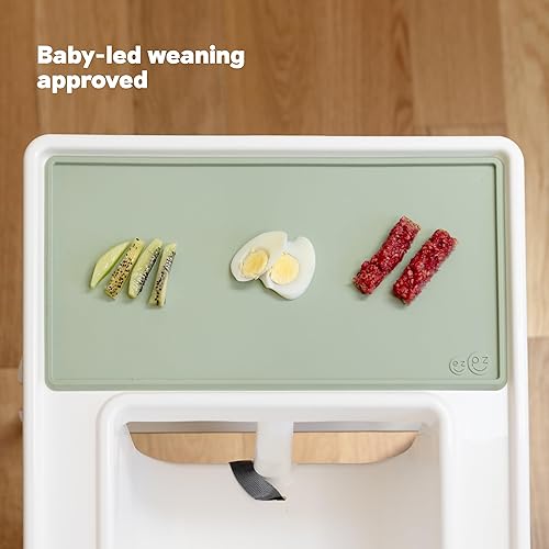 Miniatura 4 de ezpz Mantel individual pequeño (salvia) 6 meses + Antideslizante, 100% silicona individual para bebés y niños pequeños Se adapta a la mayoría de