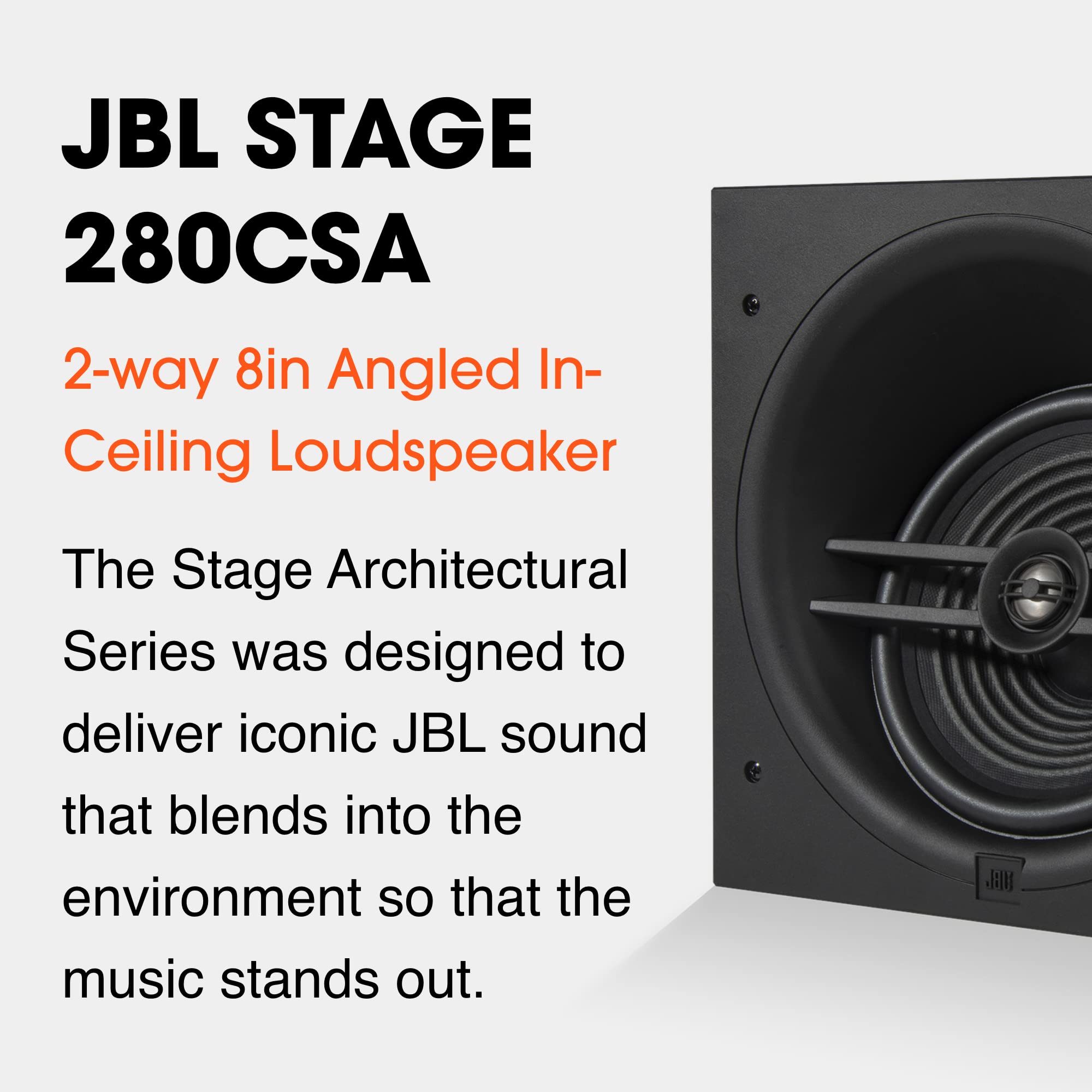 Amazon.co.jp: JBL Stage 280CSA 天井内ラウドスピーカー 8インチポリ