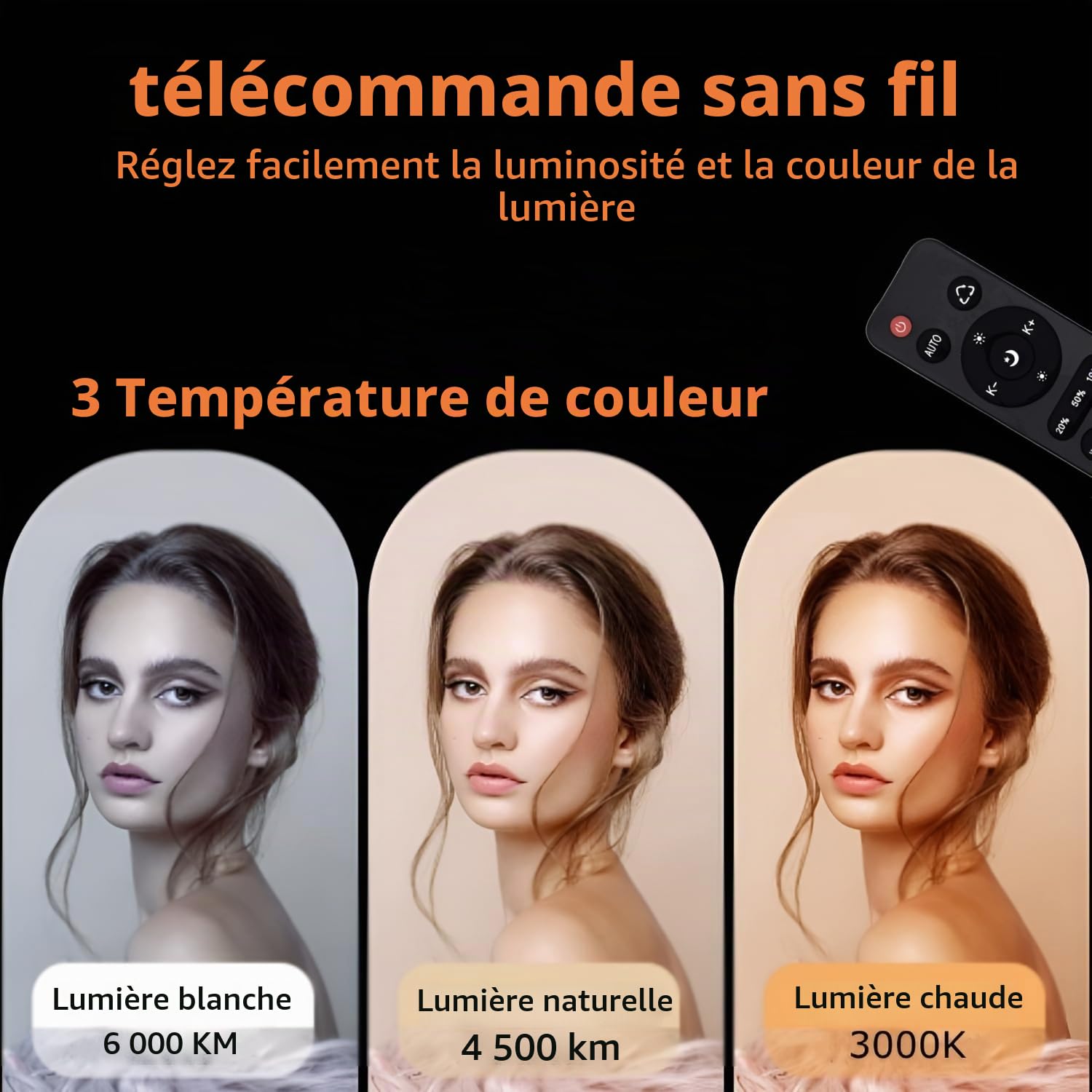 2X 50W Photographie Ampoule LED Lampe Photo Bicolore dimmable E27 3000-6500K Studio Photo Ampoule lumière du Jour pour Studio Photographe Enregistrement vidéo Softbox Éclairage Domestique