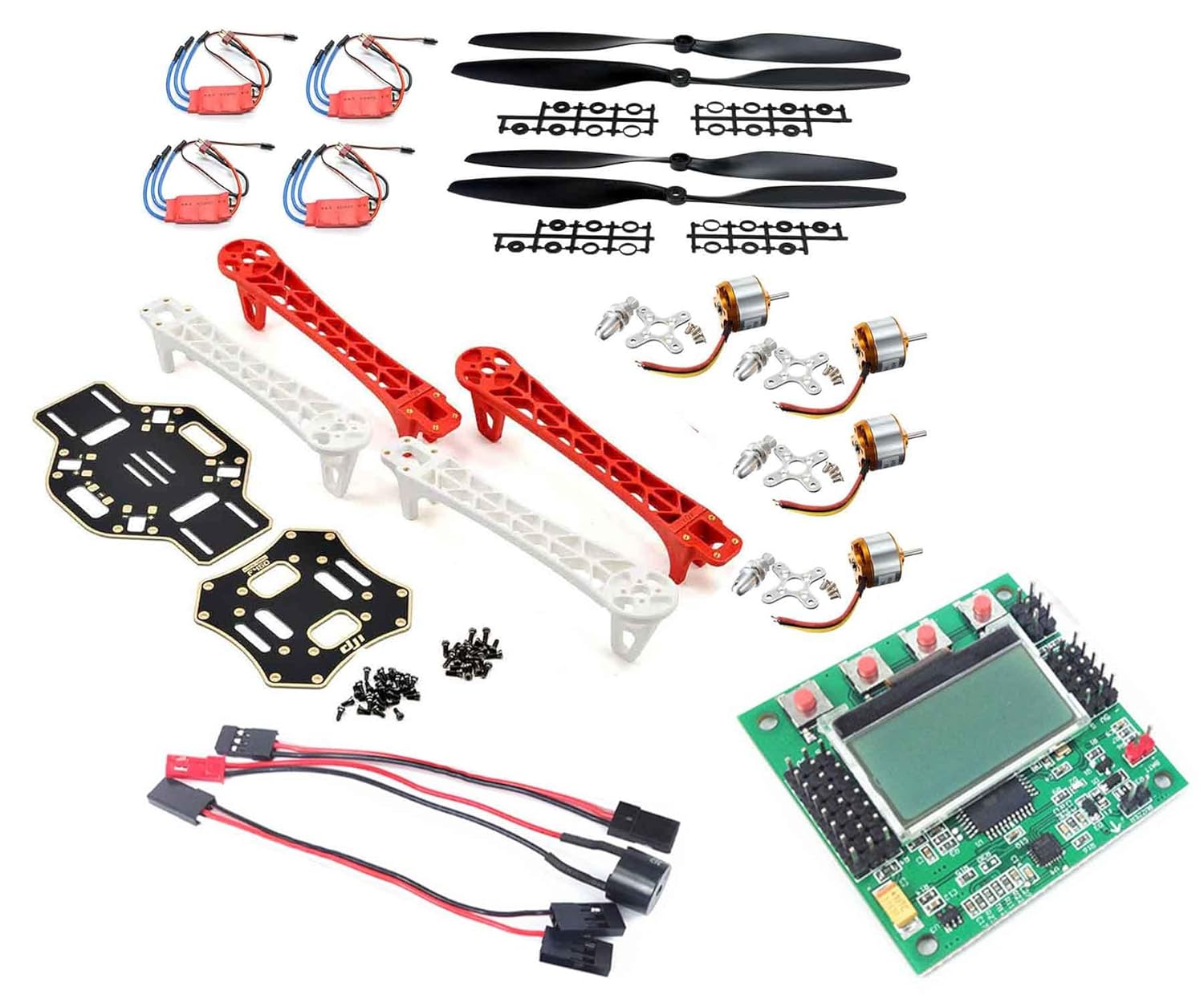 Adraxx F450 Quadcopter Kit Included KK2.1.5, Quad Frame, 1400KV BLDC