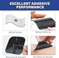 Vista 6 de Electrodos para masajes EMS LotFancy., 1