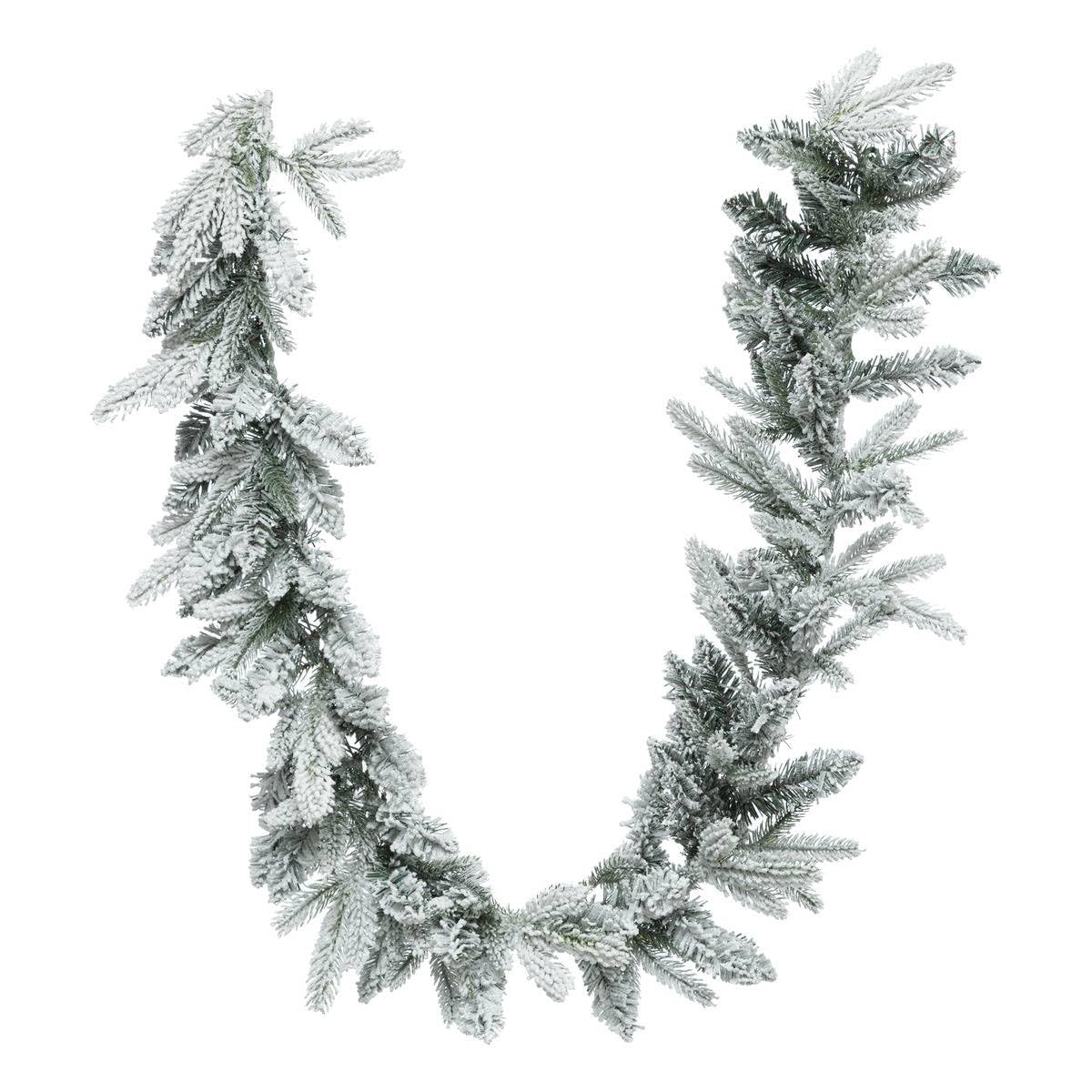 Guirlande Nature Frosty Atmosphera sur une table de réveillon