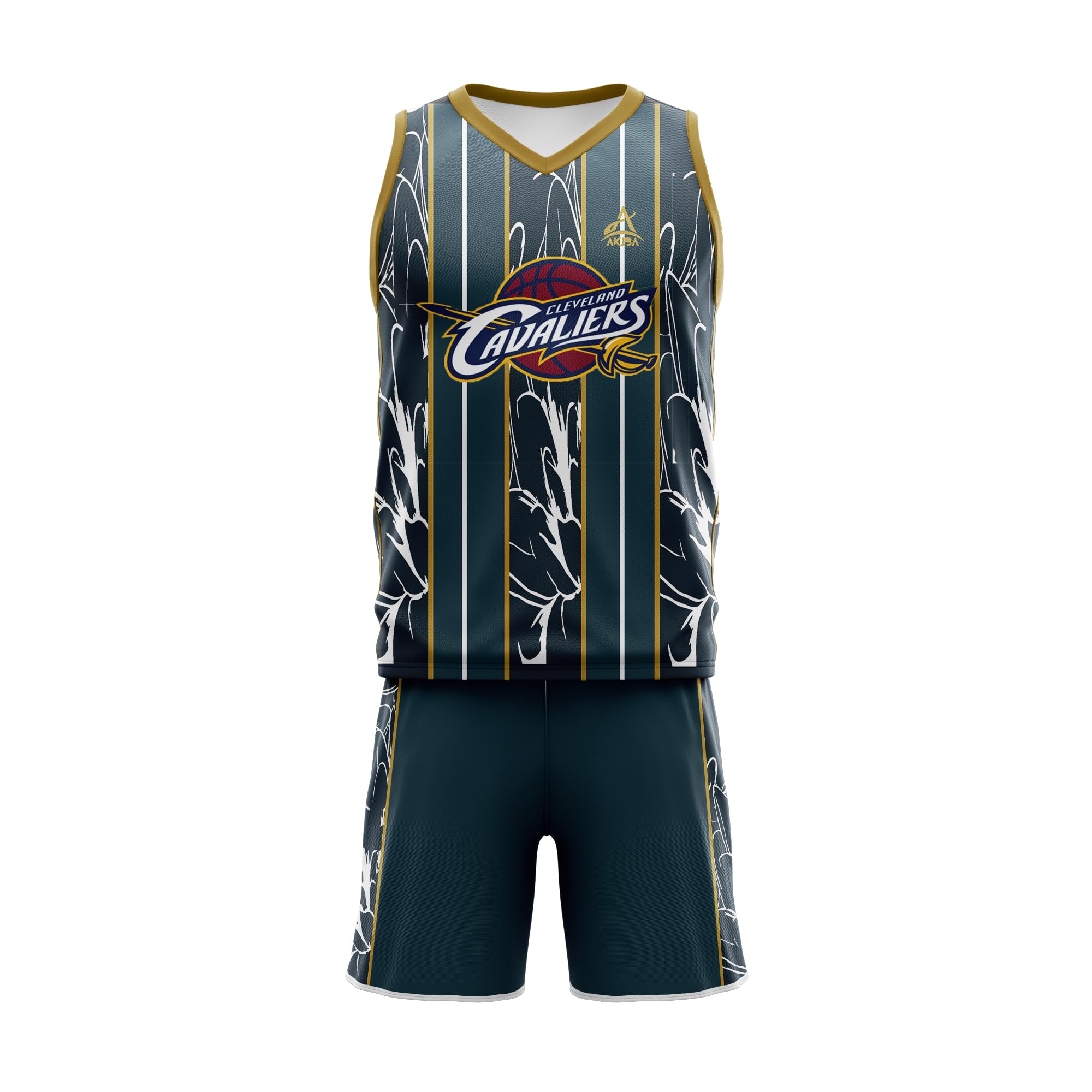 AKIBASublimation Print Basketball Jersey with Shorts for Unisex