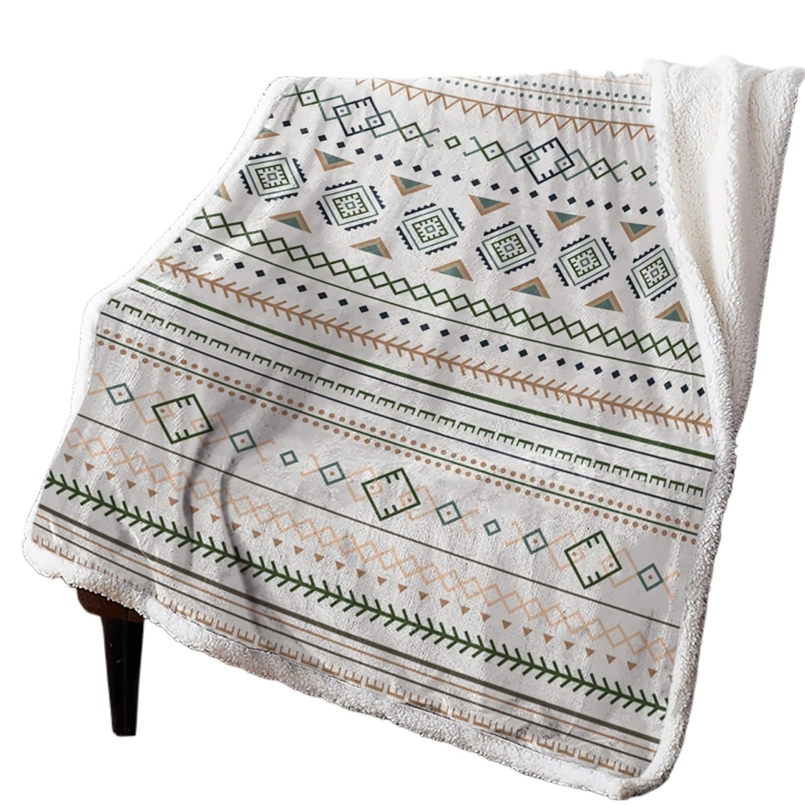 Couverture chaude bohème géométrique pour canapé et bureau - Plaid 150x200cm