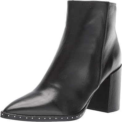 Black ankle boots with studded detail Clearance