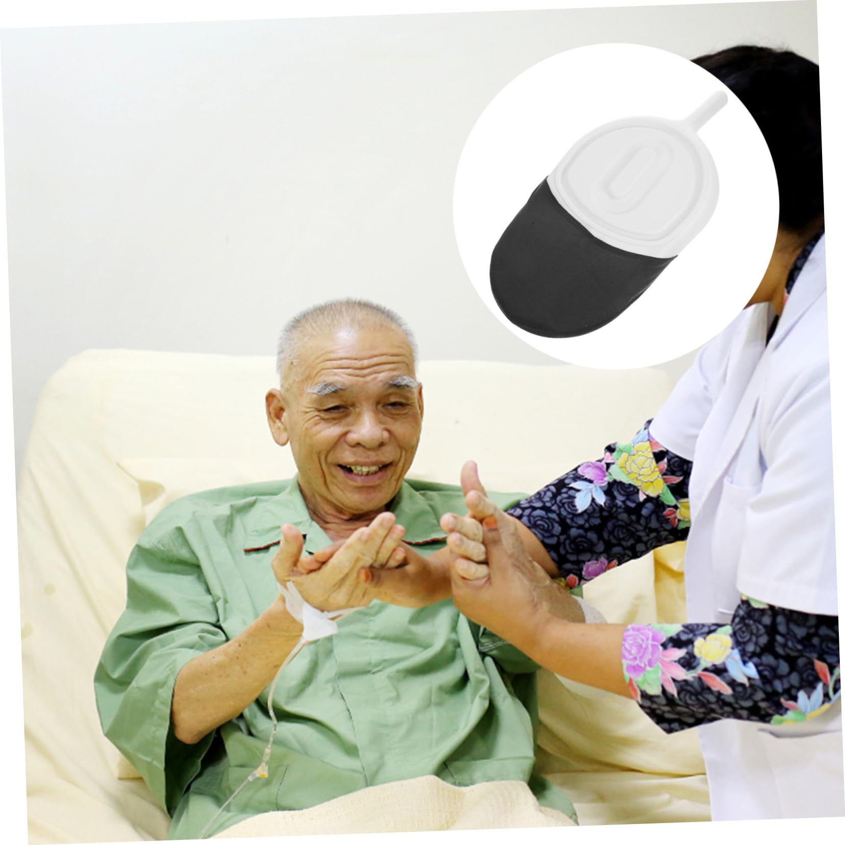 Hemobllo Padella Letto Leggera in Pp e Tessuto Coperchio Ermetico per Anziani e Pazienti per Uso Domestico in Viaggio