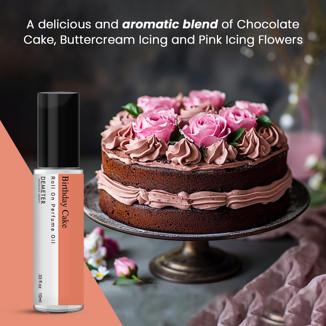 DEMETER Birthday Cake Roll On Perfume Oil Fragrance Library