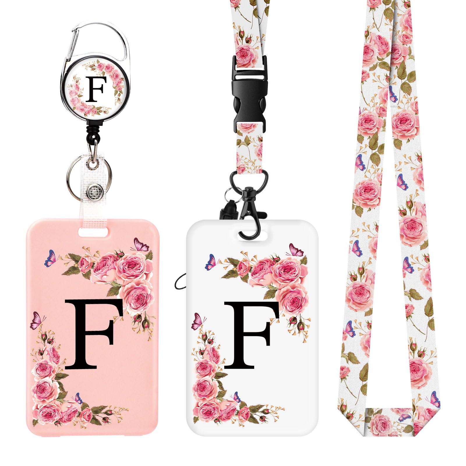 2 Pack A-Z Letter Lanyard with Card Holders