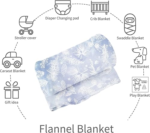 Miniatura 6 de Manta para niñas pequeñas, manta de copo de nieve congelado para niños y niñas, manta de forro polar súper suave para niñas, manta de copo de nieve